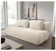 FANO kinyitható háromszemélyes kanapé, krémszínű