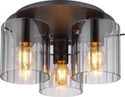 Globo 15904-3D - Mennyezeti lámpa TULIVAR 3xE27/40W/230V átm. 37 cm szürke