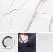 Zuhanytálca Kő Magnum Fehér Carrara 90x120cm