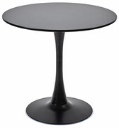 Elegáns Kerek Étkezőasztal 70 cm. Átmérő. Mdf Asztallap, Fém Talp - Jesolo