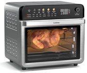 Klarstein AirGlaze Digital forrólevegős fritőz, 2200 W, 19 program, mosogatógépben mosható tartozékokkal együtt