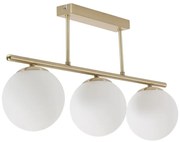 Fehér-aranyszínű mennyezeti lámpa üveg búrával ø 14 cm Mahala – Kave Home