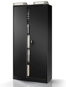 Fém iratszekrény JAN, 900 x 1850 x 400 mm, fekete