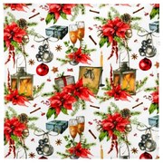 Bellatex Asztalterítő Karácsony csillag , 50 x 50cm, 50 x 50 cm