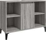 vidaXL szürke sonoma színű szerelt fa mosdószekrény 80 x 33 x 60 cm