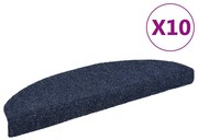 10 db öntapadós lépcsőszőnyeg 65 x 21 x 4 cm kék félkör alakú nagy