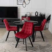 Bordó Bársony Étkezőszék RICK