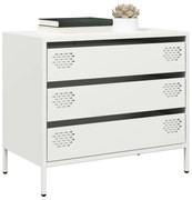 fehér hidegen hengerelt acél tálalószekrény 68x39x58,5 cm