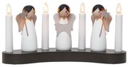 Eglo 411002 - Karácsonyi gyertyatartó ANGEL CHOIR 4xE10/3W/230V