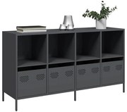 antracit hidegen hengerelt acél tálalószekrény 135x39x73,5 cm