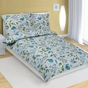 Bellatex Lupin pamut ágyneműhuzat zöld, 140 x 200 cm, 70 x 90 cm, 140 x 200 cm, 70 x 90 cm