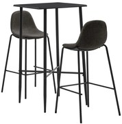 3-részes sötétszürke szövet bárszett