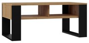 Aldabra MIX 2P dohányzóasztal, 50x90x58 cm, tölgy-fekete