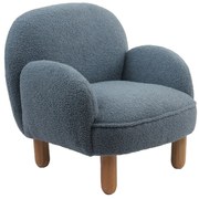 Kék buklé gyerek fotel Rocky – Vipack