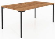 Tölgyfa étkezőasztal 90x160 cm Abies – The Beds