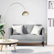világosszürke szövet loveseat kanapé 111 cm