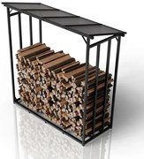 Juskys Tűzifa tároló – 185×70×185 cm