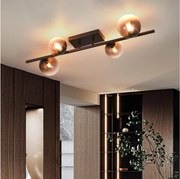 Brilagi - LED felületre szerelhető csillár MILLA 4xG9/3W/230V barna/füstbarna