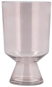 Világos rózsaszín üveg váza (magasság 24 cm) Drum – Villa Collection