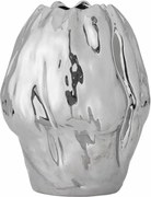 Bloomingville Bobby Kerámia Virágváza 29 cm Ezüst Tükrös