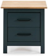 Sötétkék borovi fenyő éjjeliszekrény Miranda – Marckeric