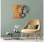 Fali dekoráció 96x79 cm szerelem fa/fém