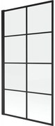 Mexen Alex 1 szárnyas kádparaván 70 x 140 cm, Fekete minta fix- 893-070-000-70-77