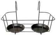 Fém fali függő virágcserép tartó Duo – Esschert Design