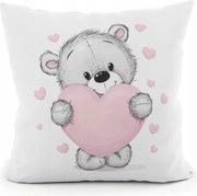 Párnahuzat Valentin nap maci párnahuzat 40x40 cm