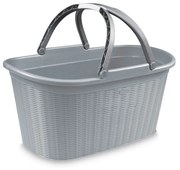 STEFANPLAST Elegance szennyeskosár 35l, szürke