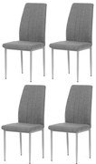 DCL-379 GREY2 étkezőszék szett, 4 db