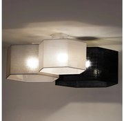 Duolla - Felületre szerelhető csillár ROLLER TRIO HEX 3xE27/15W/230V fekete/szürke/fehér