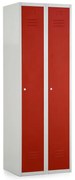 Fém szekrény, 60 x 50 x 180 cm, hengerzár, piros - ral 3000