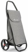 Rolser Trolley bevásárlótáska Com Tweed 8 feketecső, szürke