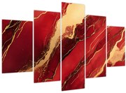 Kép - Vörös-arany márvány (150x105 cm)