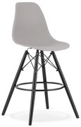 CARBRY LAMAL szürke bárszék fekete lábakkal