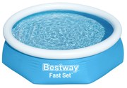 Bestway Rayong D:244cm felfújható karimájú puhafalú medence szett