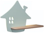 Candellux LED gyerekszoba falilámpa polccal HOUSE LED/4W/230V zöld/fa CA0791