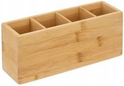 Bambusz Rendező 7x22 cm natúr 4 rekeszes