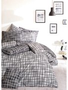 BedTex Pamut ágynemő Straw fekete, 220 x 200 cm, 2 db 70 x 90 cm
