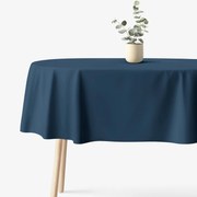 Goldea ovális pamut terítő - tengerészkék 140 x 200 cm