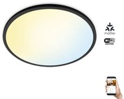 WiZ - LED Dimmelhető mennyezeti lámpa SUPERSLIM LED/32W/230V fekete Wi-Fi
