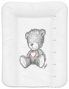 nellys pelenkázó párna, puha, teddy, 70 x 50cm, fehér