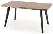 Dickson 120 x 80 cm étkezőasztal, natúr fa / fekete