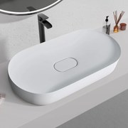 Rea írisz, konglomerátumból készült asztali mosogató 700x355x105 mm, fehér matt, REA-U4305