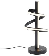 Design asztali lámpa fekete LED-del, dimmelhető - Rolla