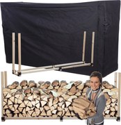 Kandalló fa állvány fa huzattal 1,2 m3 Öko Tömör