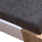 Homa frottír lepedő sötétszürke