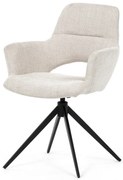 Elegáns Forgó Étkezőszék Krémszínben. 360°-ban forgatható.