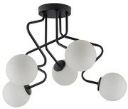 Csillár rúdon ZIGZAG 5xG9/12W/230V fekete